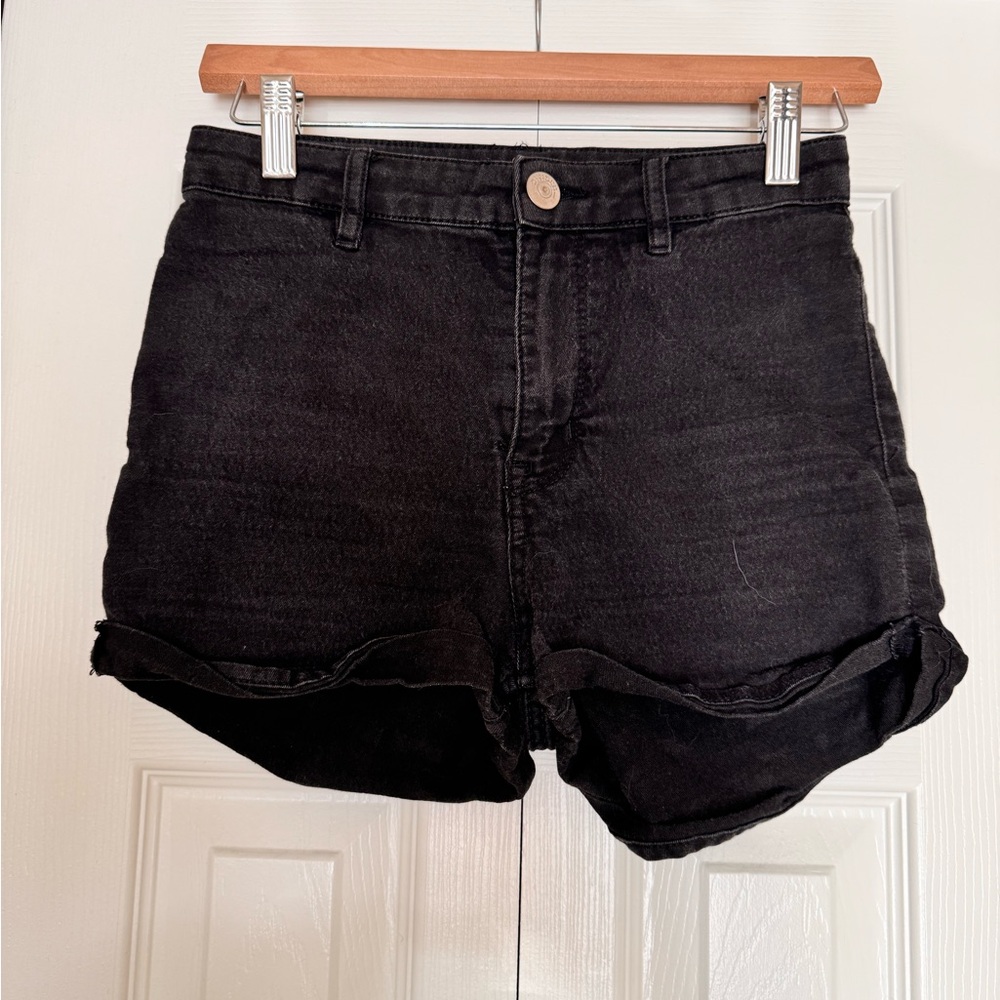 H&M Divided Black Denim Shorts